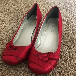Red Chunk Heels
